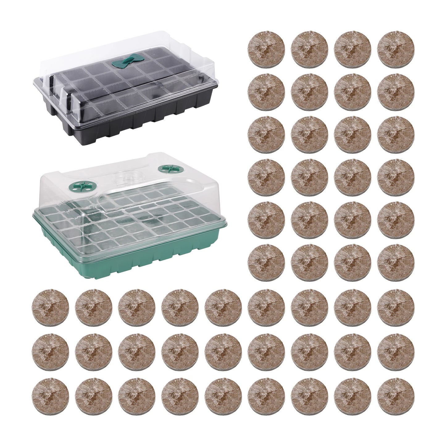 24 Hole Seedling Tray Seedling Tray Seed Starter Tray Plant Greenhouse Growth Kit Flower Plant Germination Pot