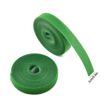 3 Rolls Green Garden Twine Plant Ties Nylon Plant Bandage Garden Hook Loop Bamboo Cane Wrap Support Garden Accessories