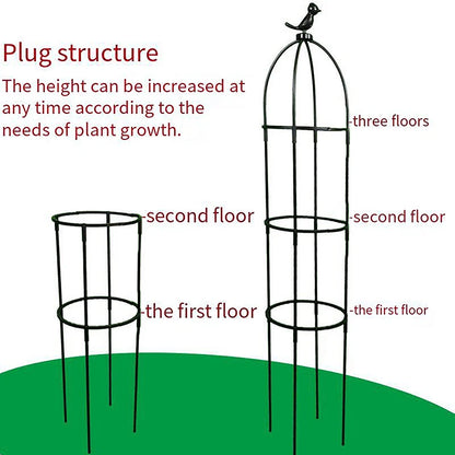 1Set Climbing Plant Trellis Garden Support Cages For Flowers Plants Support Frame Trellis Climbing DIY Flower Vines Pot Stand