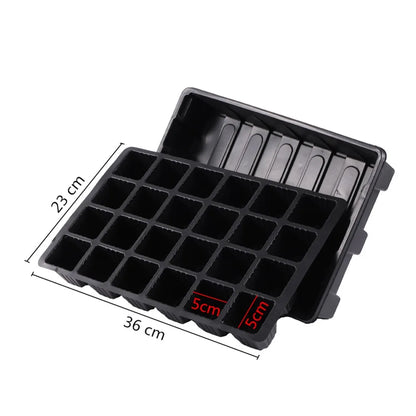 24 Hole Seedling Tray Seedling Tray Seed Starter Tray Plant Greenhouse Growth Kit Flower Plant Germination Pot