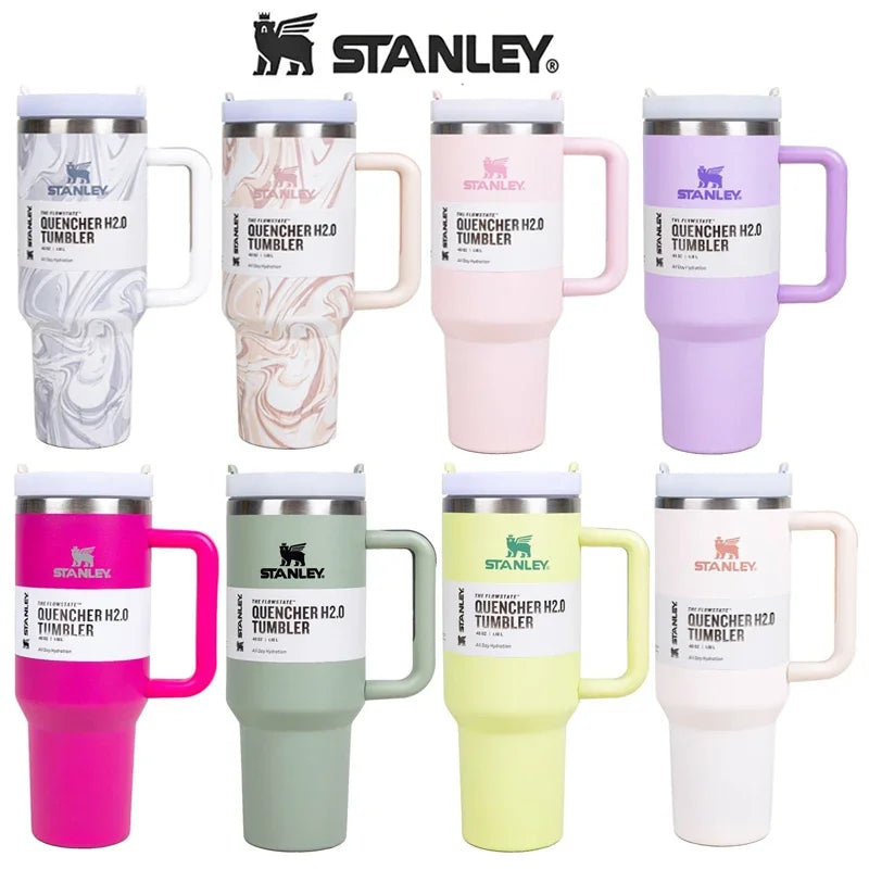 Stanley 30oz/40oz Insulated Tumbler With Lid and Straw Stainless Steel Tumbler with Handle Vacuum Leak Proof Tumbler