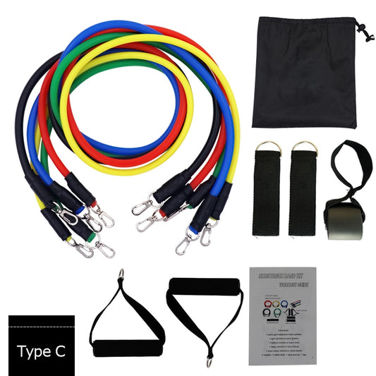 11pcs Set Resistance Bands